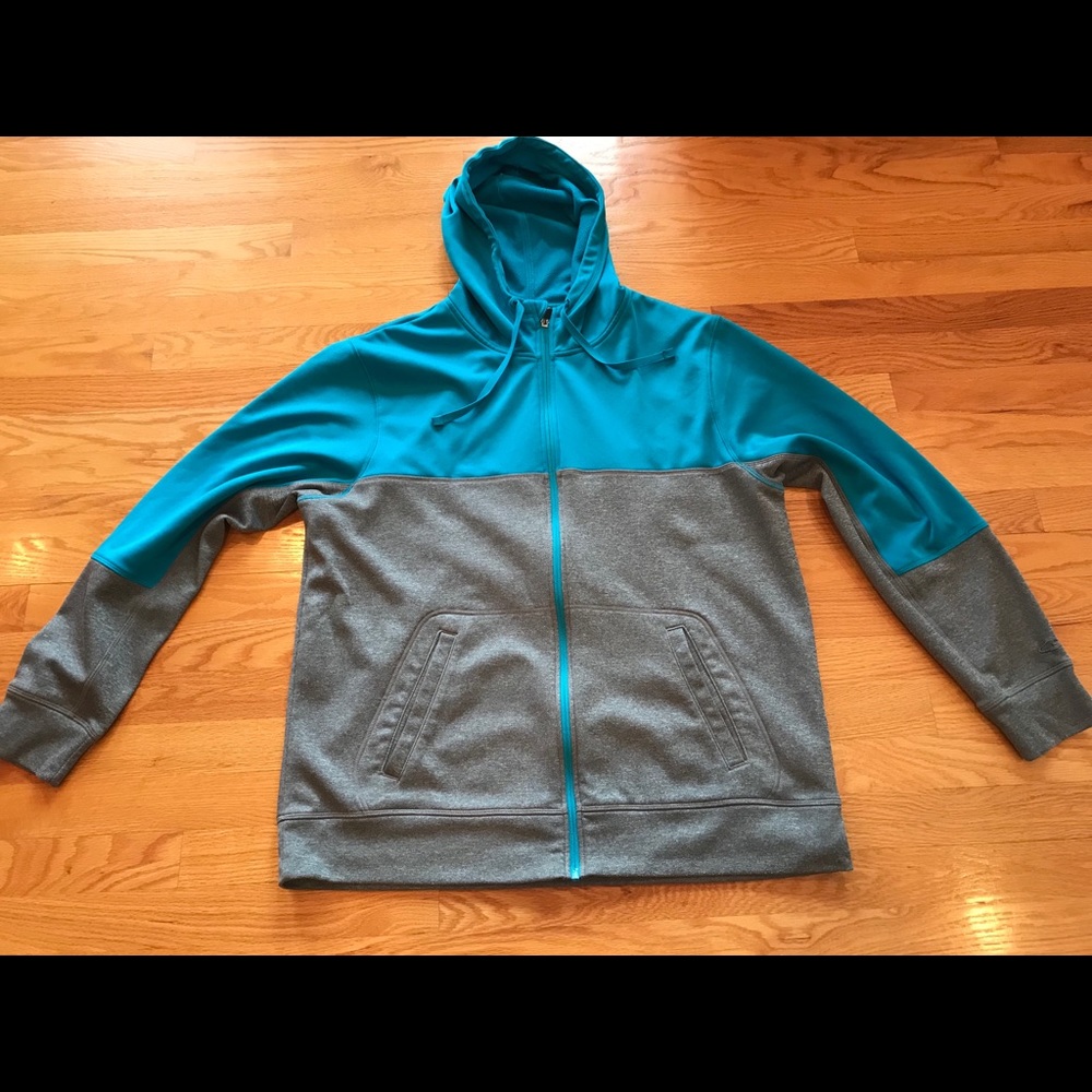 Champion Blue & Gray Hooded Jacket.